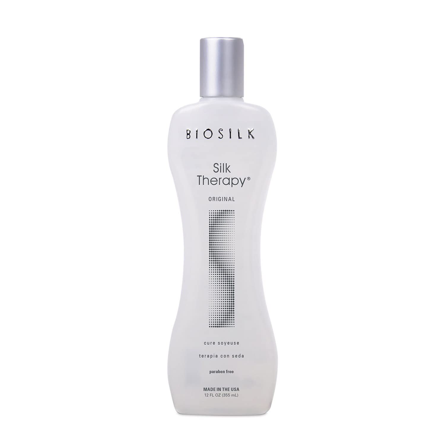BioSilk Silk Therapy Original, Reconstructing Treatment For Adding Shine & Helping Prevent Split Ends, Sulfate, Paraben, & Cruelty-Free, 5.64 Oz